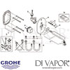 Grohe Eurosmart Cosmopolitan E Infra-Red Basin Mixer Temperature Limiter Spares